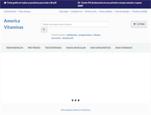 Tablet Screenshot of americavitaminas.com